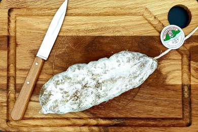 Saucisson de porc Kintoa Poids: environ 290g - Prix au kilo € TTC :37,93 €/Kg - 1