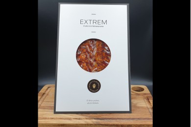 Chorizo ibérique 100% Bellota "EXTREM" Poids: 80g - Prix au kilo € TTC :68,75 €/Kg - 1
