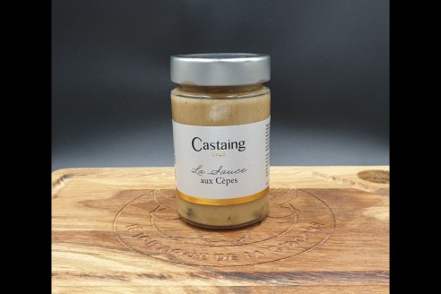 Sauce aux Cèpes Castaing Poids: 180g - Prix au kilo € TTC : 33,34 €/Kg - 1