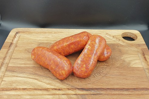Chorizo à griller x4 Poids : environ 310g - Prix au kilo € TTC : 19 €/Kg - 1
